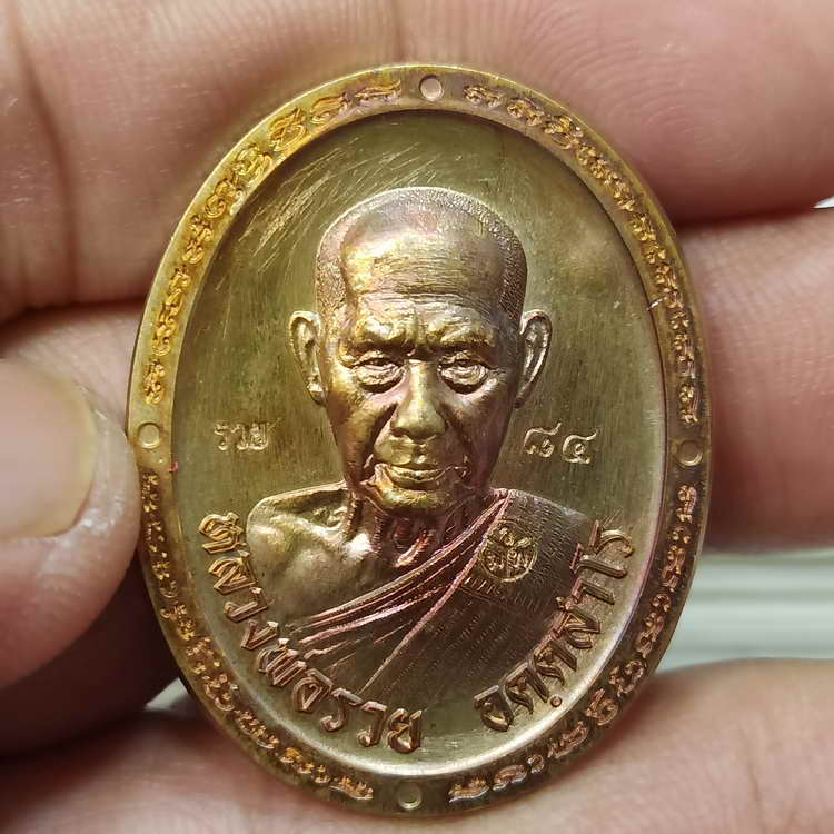 วัดสร้าง เหรียญหลังเต่า รุ่นพิเศษ 89 หลวงพ่อรวย วัดมาบตะพุด จ.ระยอง ปี 2566 เนื้อมหาชนวน