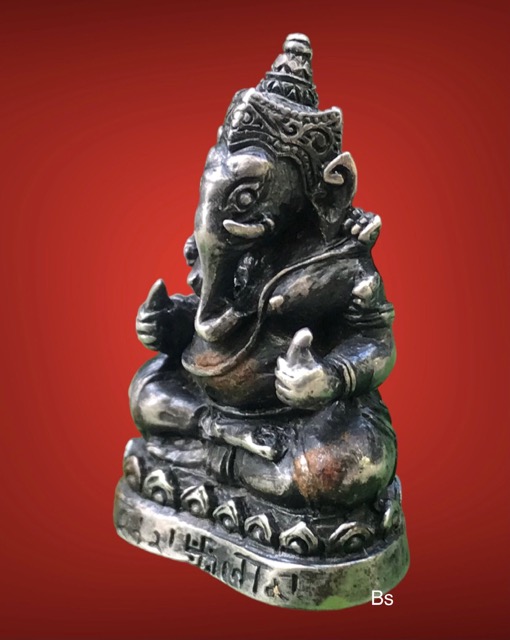 พระพิฆเนศ เทวสถานโบสถ์พราหมณ์ ปี2530 เนื้อเงิน สวยๆเดิมๆ