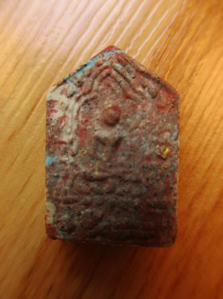 วัดใจราคาวัด๑๑๑เนื้อก้นครกพระผงขุนแผนพรายกุมารรุ่นไตรทองพิมพ์ใหญ่+พิมพ์เล็กหลังฝังตระกรุดทอง+เงิน ลป