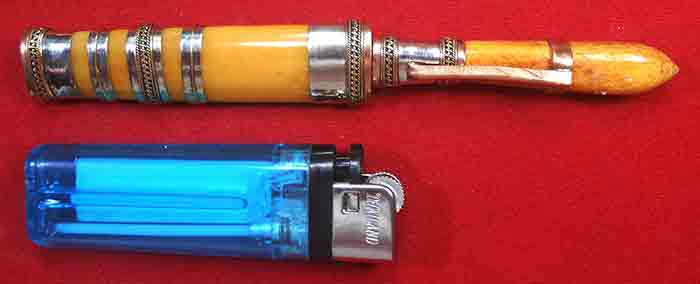 ส่งEMS***มีดหมอลายเสมาใบ โพธิ์ ***มีดหมอลายเสมาใบโพธิ์ หลวงพ่อพัฒน์ วัดห้วยด้วน