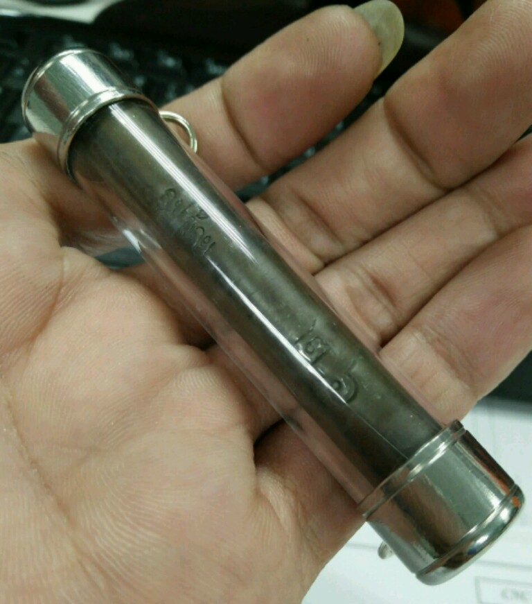 ตะกรุดหลวงพ่อจ้อย ปี 2526 เนื้อตะกั่ว ไม่ทราบวัด