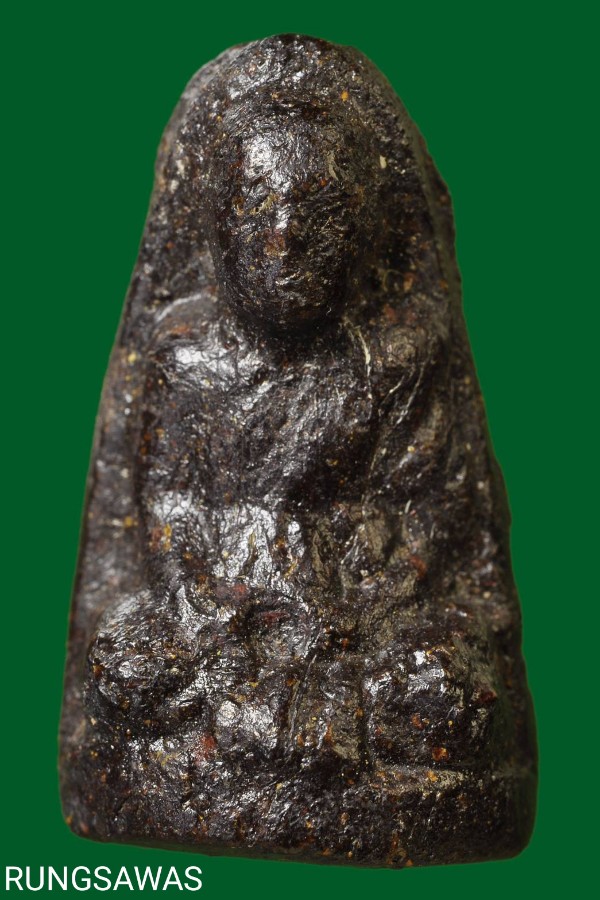 รูปเหมือน เนื้อครั่ง หลังฝังตะกรุด หลวงพ่อทองสุข วัดโตนดหลวง ปี 36 หลวงปู่แผ้ว ปลุกเสก สวยๆ 2 องค์