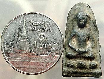 *พระร่วงนั่งบัวเม็ด แผง๒๑ ตัดเดี่ยว เนื้อชินเงิน กรุวัดราชบูรณะฯ อยุธยา*