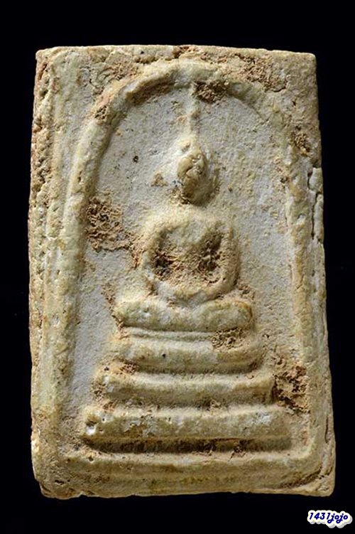 พระสมเด็จพิมพ์เจดีย์(ไม่มีหู) หลวงปู่ลำภู วัดใหม่อมตรส กทม.ปี 2502