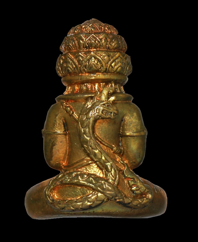 พระปิดตาพังพะกาฬ ปี2559 เนื้อทองเหลือง วัดพระบรมธาตุ จ.นครศรีธรรมราช No.68 กล่องเดิม