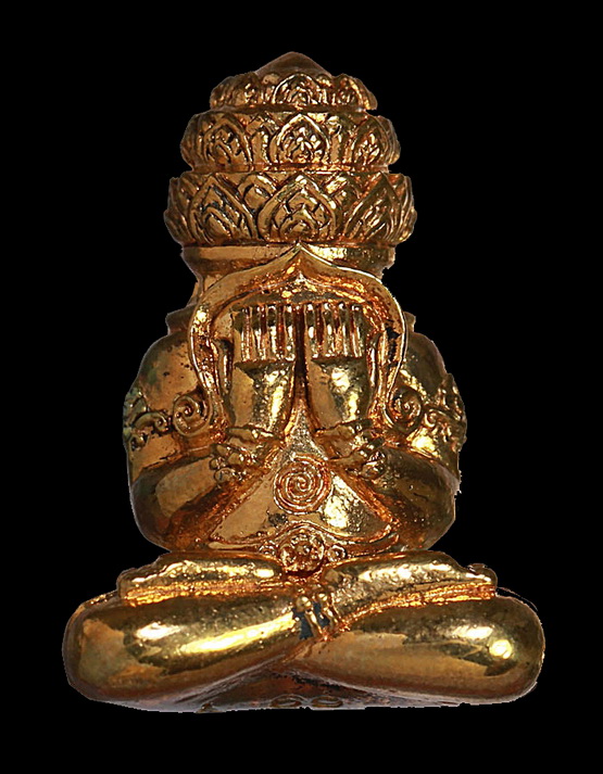 พระปิดตาพังพะกาฬ รุ่นเหนือการเวลา ปี2559 เนื้อกะไหล่ทอง วัดพระมหาธาตุ No. 69 จ.นครศรีธรรมราช 