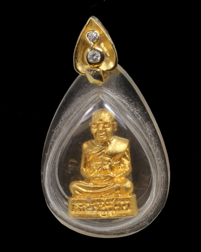 รูปหล่อหลวงพ่อสุภา กะไหล่ทอง