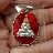 เหรียญพระปิดตา มหาโภคทรัพย์ หลวงพ่อสิน วัดละหารใหญ่ ปี 2559 เนื้อทองแดง อาบเงินลงยาแดง หมายเลข#278 