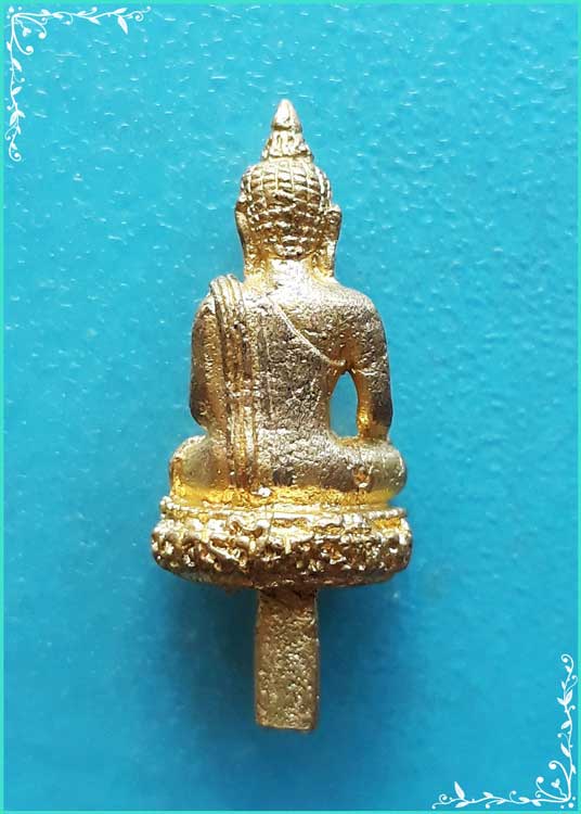..ลพ.เขียน วัดกะทิง จร. พระยอดธง ไพรีพินาศ กะไหลทอง พิมพ์จิ๋ว..