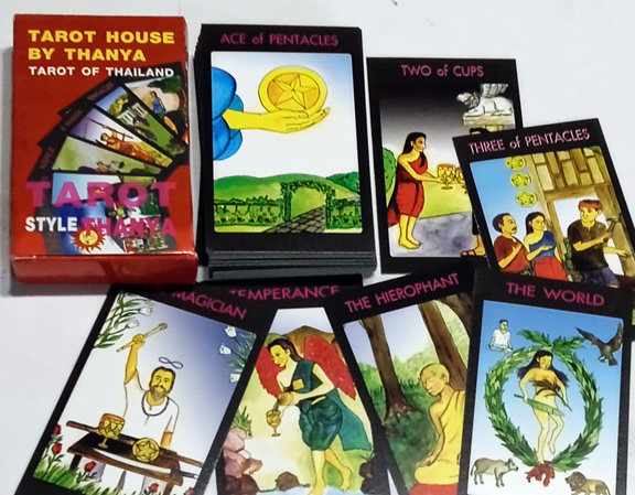 ไพ่ยิปซี THANYA TAROT OF THAILAND ลายไพ่แบบไทยดั้งเดิม หายากมาก หนังสือ+ไพ่78ใบ