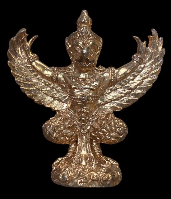 #พญาครุฑ หรือ สุบรรณราช ประจำวันพุธกลางคืน หลวงพ่อพร วัดป่าธรรมโสภณ เนื้อทองแดง