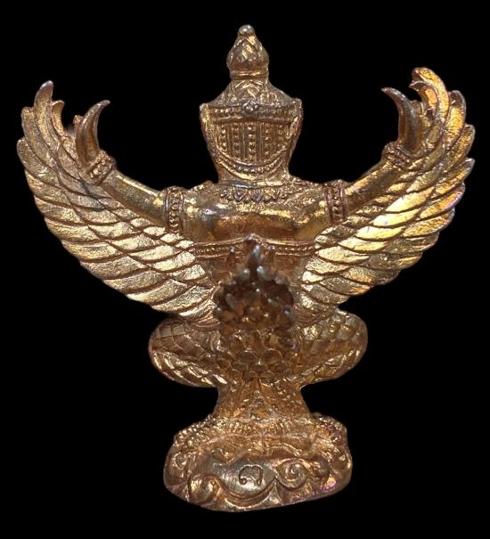 #พญาครุฑ หรือ สุบรรณราช ประจำวันพุธกลางคืน หลวงพ่อพร วัดป่าธรรมโสภณ เนื้อทองแดง