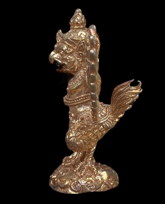 #พญาครุฑ หรือ สุบรรณราช ประจำวันพุธกลางคืน หลวงพ่อพร วัดป่าธรรมโสภณ เนื้อทองแดง