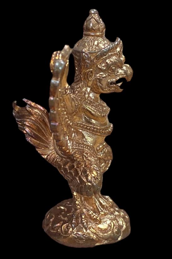 #พญาครุฑ หรือ สุบรรณราช ประจำวันพุธกลางคืน หลวงพ่อพร วัดป่าธรรมโสภณ เนื้อทองแดง