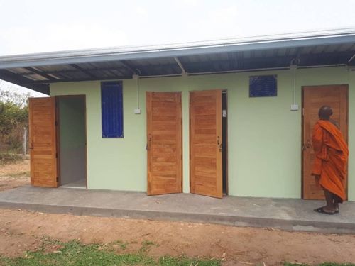 ร่วมสร้างห้องน้ำวัด กรอบรูปภาพบูชา หลวงพ่อจง วัดหน้าต่างนอก อยุธยา ปี 2491 พร้อมบัตรรับรอง