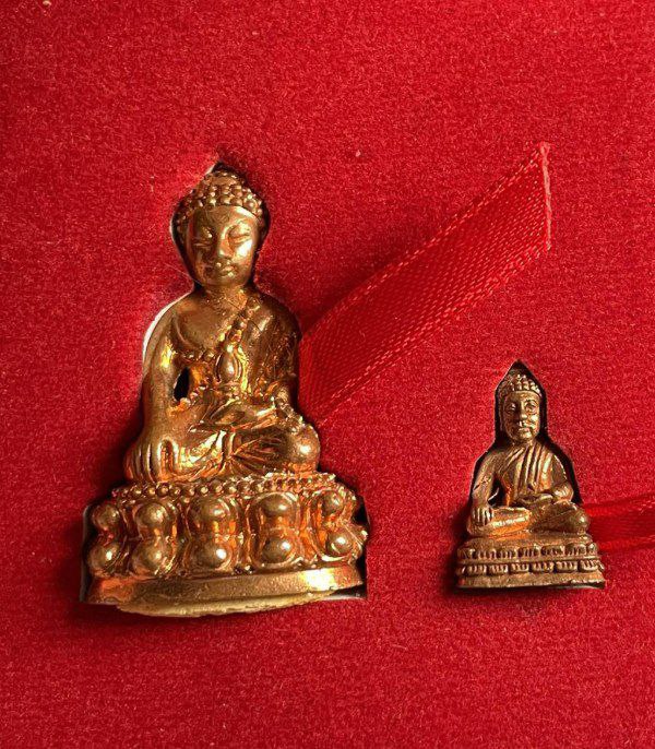 พระกริ่งเงินมา เสาร์5 วัดพระธาตุพนม นครพนม เนื้อปลอกผิว 