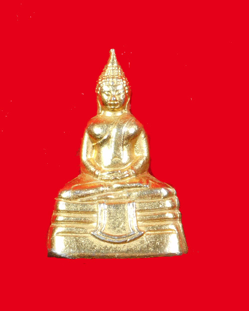  พระกริ่ง หลวงพ่อโสธร เนื้อทองเหลืองชุบทอง ก้นจารโค๊ตเลเซอร์ ปี2549 วัดโสธรวรารามวรวิหาร
