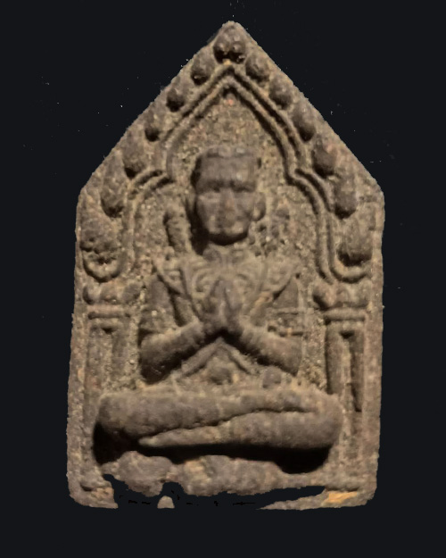 พระขุนแผนพรายกุมารหลังยันต์  ไม่ทราบเกจิ