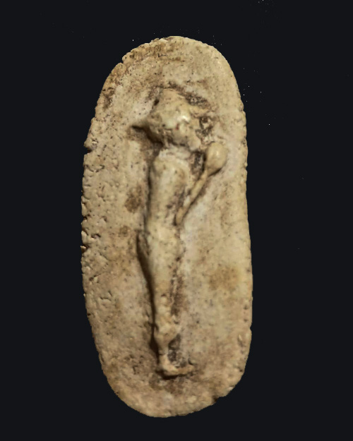 พระผง พิมพ์วันทาเสมา เนื้อขาว ไม่ทราบที่