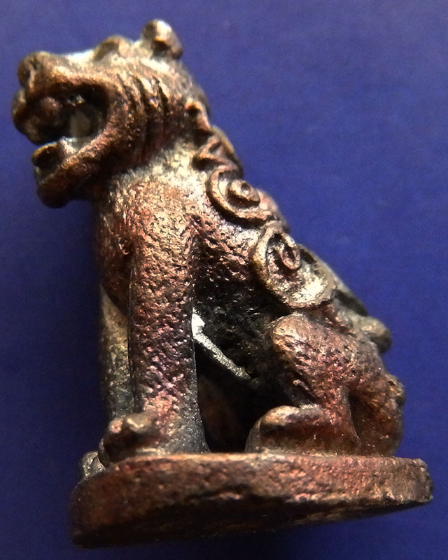 12.เสือมหาอำนาจ พยัคฆ์คำราม หลวงพ่อเกตุ วัดเกาะหลัก รุ่นแรก ปี 2531 เนื้อทองผสม ตอกโค้ด