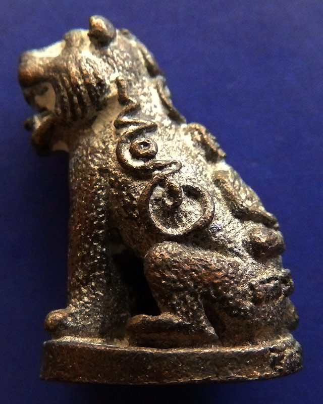 6.เสือมหาอำนาจ พยัคฆ์คำราม หลวงพ่อเกตุ วัดเกาะหลัก รุ่นแรก ปี 2531 เนื้อทองผสม ตอกโค้ด