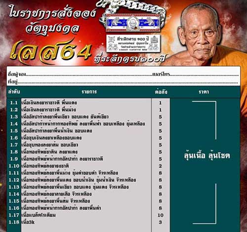 เคาะเดียว...1 ลุ้น !!! เลส 64 พร้อมสาย ที่ระลึกครบ 100 ปี หลวงพ่อพัฒน์ ปุญญกาโม วัดห้วยด้วน นครสวรรค