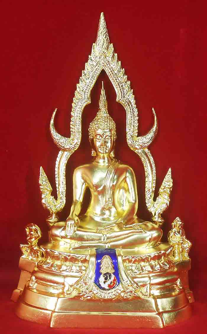 พระบูชา พระพุทธชินราช หน้า ภปร. หลังอกเลา 