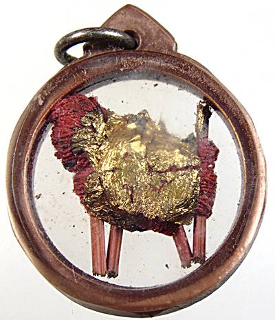 หุ่นพยนต์ตัว พ.แก้วสารพัดนึก หลวงปู่เย็น ทานรโต วัดสระเปรียญ อ.สรรค์บุรี ชัยนาท เลี่ยมเดิม