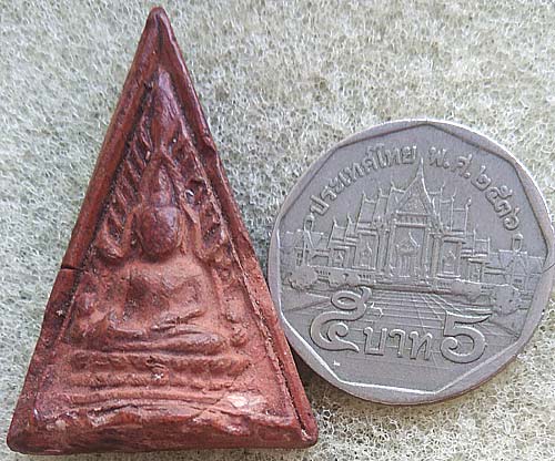 *พระพุทธชินราช เนื้อดินผสมแร่เหล็กน้ำพี้ อุดผงรัตนมาลา หลวงพ่อสละ เถรปัญโญ วัดประดู่ทรงธรรม อยุธยา*