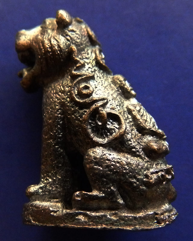 8.เสือมหาอำนาจ พยัคฆ์คำราม หลวงพ่อเกตุ วัดเกาะหลัก รุ่นแรก ปี 2531 เนื้อทองผสม ตอกโค้ด