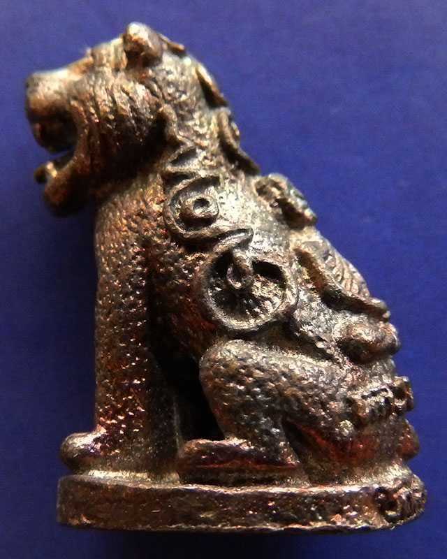 10.เสือมหาอำนาจ พยัคฆ์คำราม หลวงพ่อเกตุ วัดเกาะหลัก รุ่นแรก ปี 2531 เนื้อทองผสม ตอกโค้ด