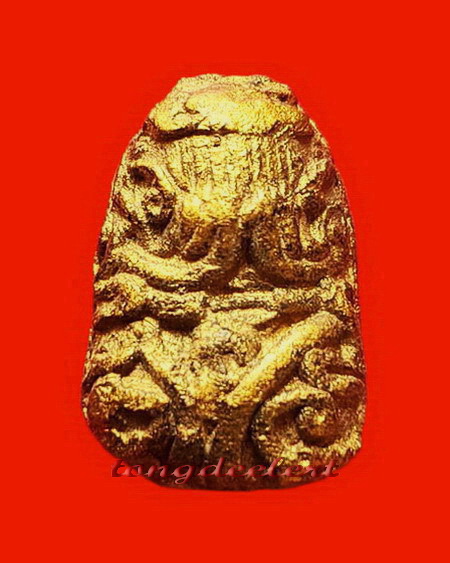 พระปิดตาทาบรอนซ์ทอง หลวงพ่อนารถ วัดศรีโลหะราษฏร์บำรุง จ.กาญจนบุรี สวยมากค่ะ