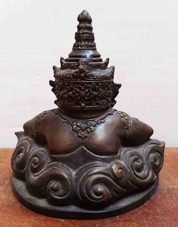 ราหูอมจันทร์ เนื้อโลหะรมดำมันปู 