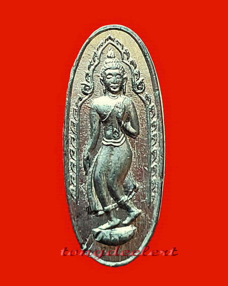 พระปางลีลาหลวงพ่อเล็ก วัดสันติคิรีศรีบรมธาตุ(วัดเขาดิน) จ.กาญจนบุรี เนื้อสังฆวานร หายากค่ะ