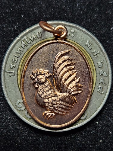 วัดถ้ำพรหมสวัสดิ์ จ.ลพบุรี เหรียญไก่ฟ้า หลวงปู่สรวง แซยิด ๘๐ ปี