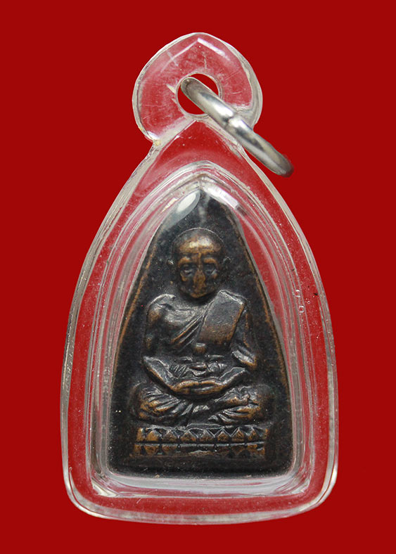 พระหลวงปู่ทวดพิมพ์กลีบบัว รุ่น ร.ศ.200 เนื้อทองแดง ปี2525