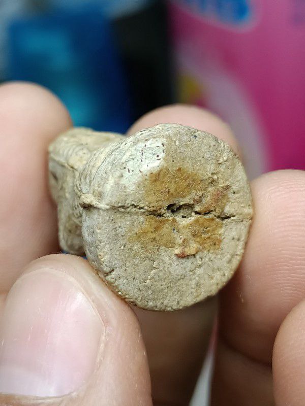 หนุมานชมภูนุช หลวงปู่หมุนปลุกเสก ปี 43 ลงทองกรรมการ เนื้อผงพุทธคุณหลังฝังพลอย พุทธาภิเษก 5 พิธีใหญ่