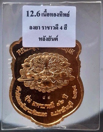 เหรียญเสือคาบดาบ หลวงปู่บุญมา สำนักสงฆ์เขาแก้วทอง ปราจีนบุรี เนื้อทองทิพย์ ลงยาราชาวดี4สี เลข87