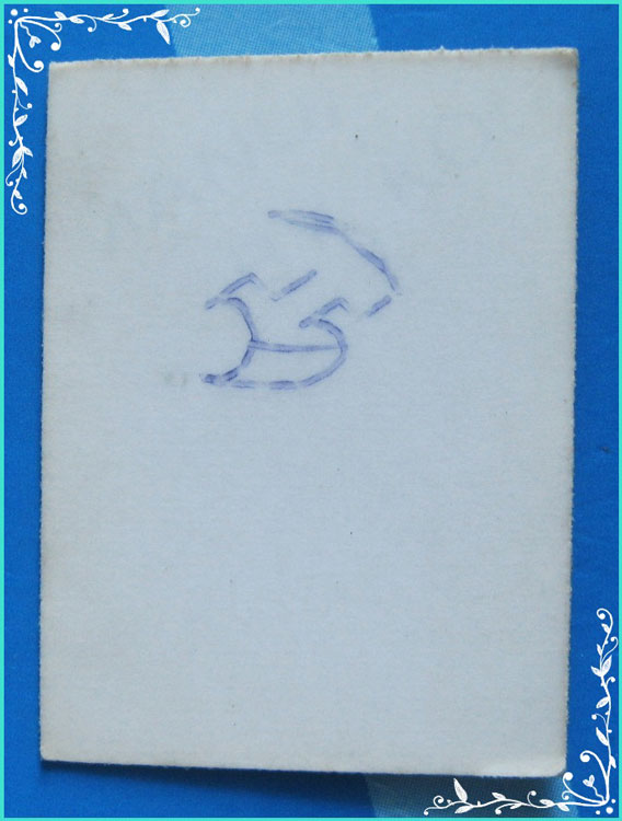 ..ลป.เส็ง วัดบางนา ปท. รูปถ่ายสี เต็มองค์ หลังเรียบ ขนาด 1 นิ้ว มีรอยจารปากกา..