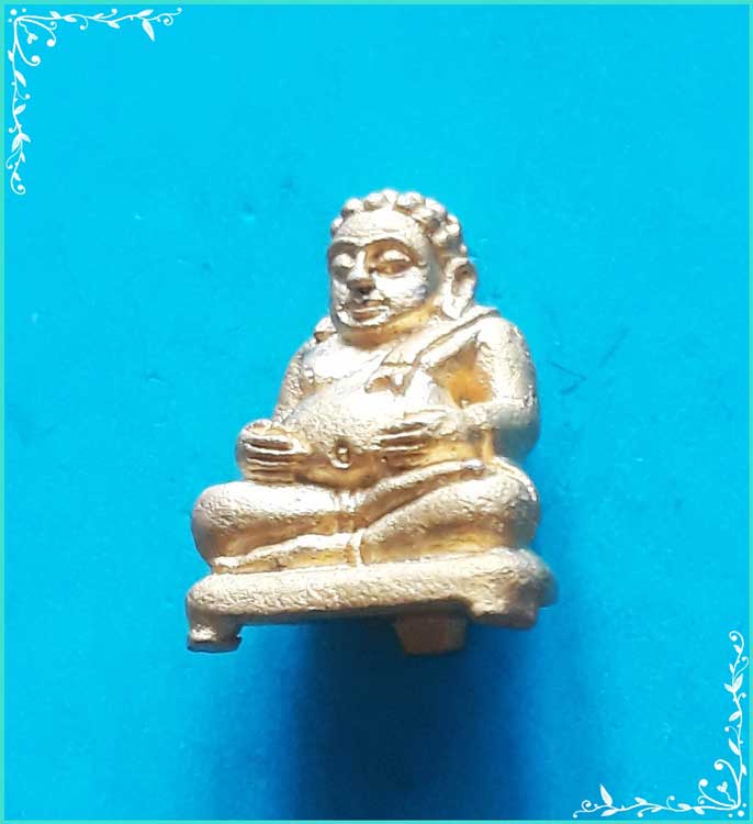 ..วัดเพชรสมุทร สส. พระสังกัจจายน์มหาลาภ พิมพ์ลอยองค์ กะไหล่ทอง พิมพ์จิ๋ว..