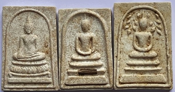 พระผงชุด5องค์ หลวงพ่อแดง วัดอินทาราม สมุทรสงคราม ชุดที่2 เคาะเดียว