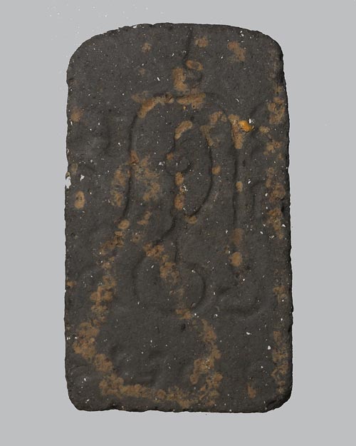 พระผงกระดูกผี พ่อท่านเจิม วัดหอยราก พ.ศ. 2499 พิมพ์ปรกโพธิ์เล็ก