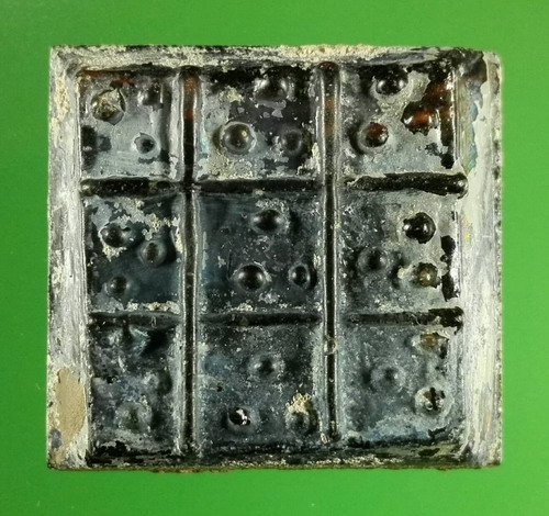 สุดยอดของนพเก้า..นพเก้าหุ้มองค์พระปรางค์ ปี 2444 วัดพระศรีมหาธาตุฯ พิษณุโลกแบบสามจุดทุกช่องพิมพ์นิยม