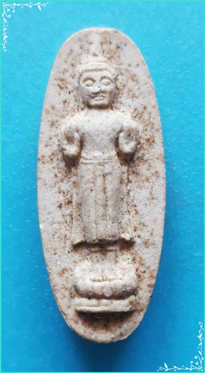 ..ลพ.พระกาฬ วัดกลางบางซื่อ นบ. พระผงรูปเหมือน เต็มองค์ หลังยันต์ รุ่น สร้างศาลา ปี 23 พิมพ์หน้าใหญ่.