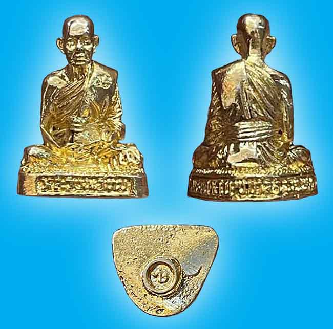 รูปหล่อ รุ่น 3 กะหลั่ยทอง หลวงปู่ทิม วัดพระขาว อยุธยา ปี 2535