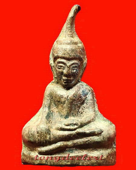 พระท่ากระดาน วัดถ้ำเสือ จ.กาญจนบุรี สร้างจากตะกั่วสนิมแดงกรุศรีสวัสดิ์ สนิมแดง สวยมากค่ะ