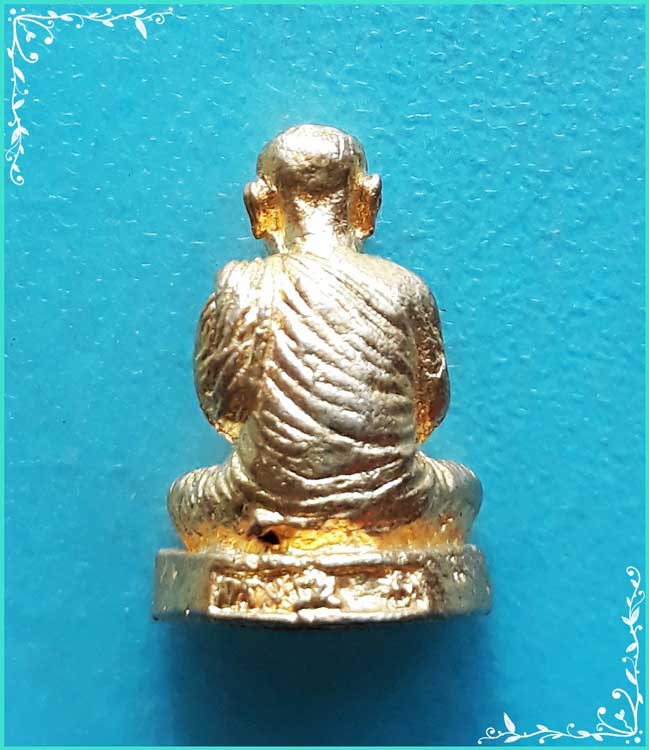 ..ลพ.สีทน วัดถ้ำผาปู่นิมิตร พระรูปหล่อ พิมพ์ลอยองค์.กะไหล่ทอง..