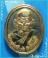 ..ลพ.ศรีแก้ว วัดห้วยเงาะ ปน. เหรียญครึ่งองค์ กะไหล่ทอง หลังยันต์ รุ่น เสาร์ห้า ปี 39..