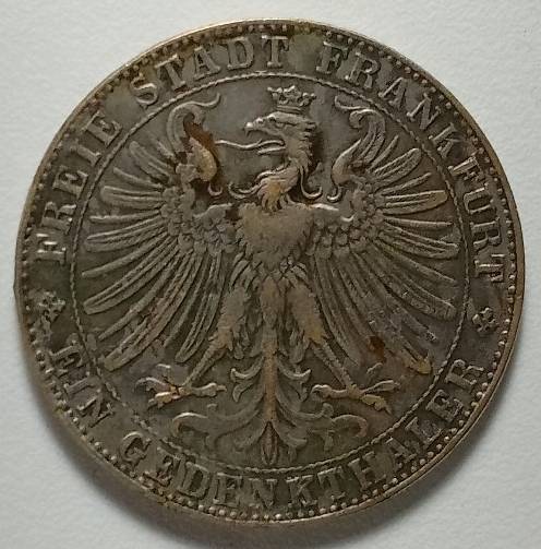 เหรียญเยอรมันนี 1863เหรียญที่ระลึก หัตกรรมของที่ระลึก รูปแบบบ้านอาคารตกแต่ง 