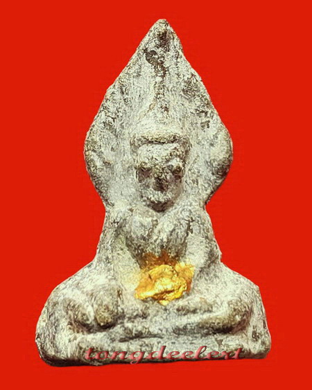 พระท่ากระดานพิมพ์ปรกโพธิ์ หลวงพ่อนารถ วัดศรีโลหะราษฎร์บำรุง จ.กาญจนบุรี ยุคแรก สวยมากค่ะ